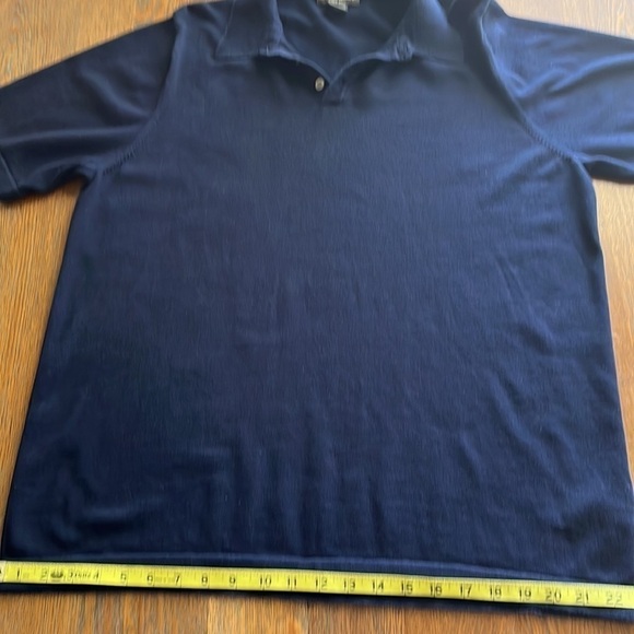 Eddie Bauer 100% Pima Cotton Men’s Polo size  XL Tall Navy Blue - Picture 6 of 13